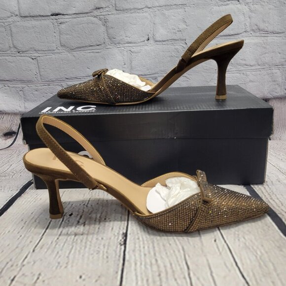 I.N.C. International Concepts Women's Gelsey Slingback Kitten-Heel Pumps - Picture 5 of 7